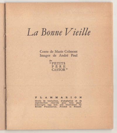 Colmont M. La bonne vieille 1944