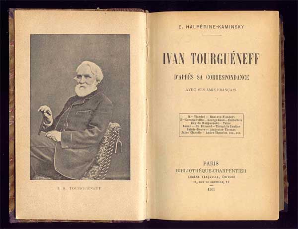 Гальперин-Каминский И. Иван Тургенев в переписке с его французскими друзьями 1901