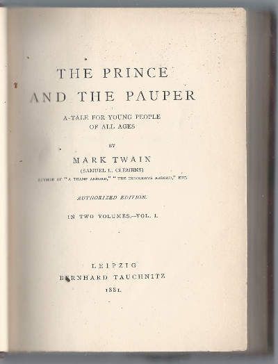 Twain Mark / Твен Марк The prince and the Pauper / Принц и нищий 1881